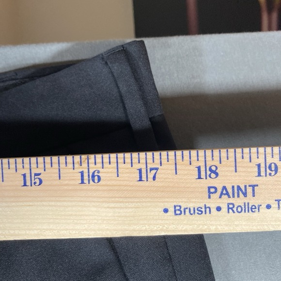 VanHeusen Studio Black Dress Suit Pants 34/30‎ 100% Polyester - Picture 5 of 8